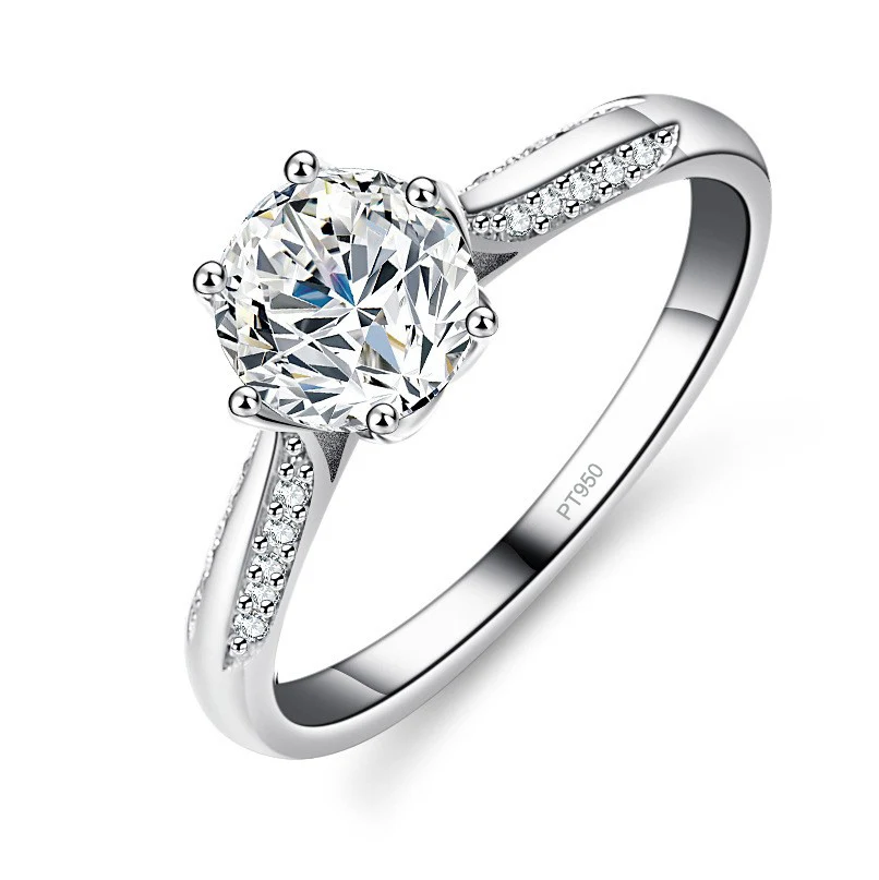 루미라 1캐럿 모이사나이트 약혼 반지, 플래티넘 PT9 - Moissanite Engagement Ring 1 Carat 리뷰 및 가격