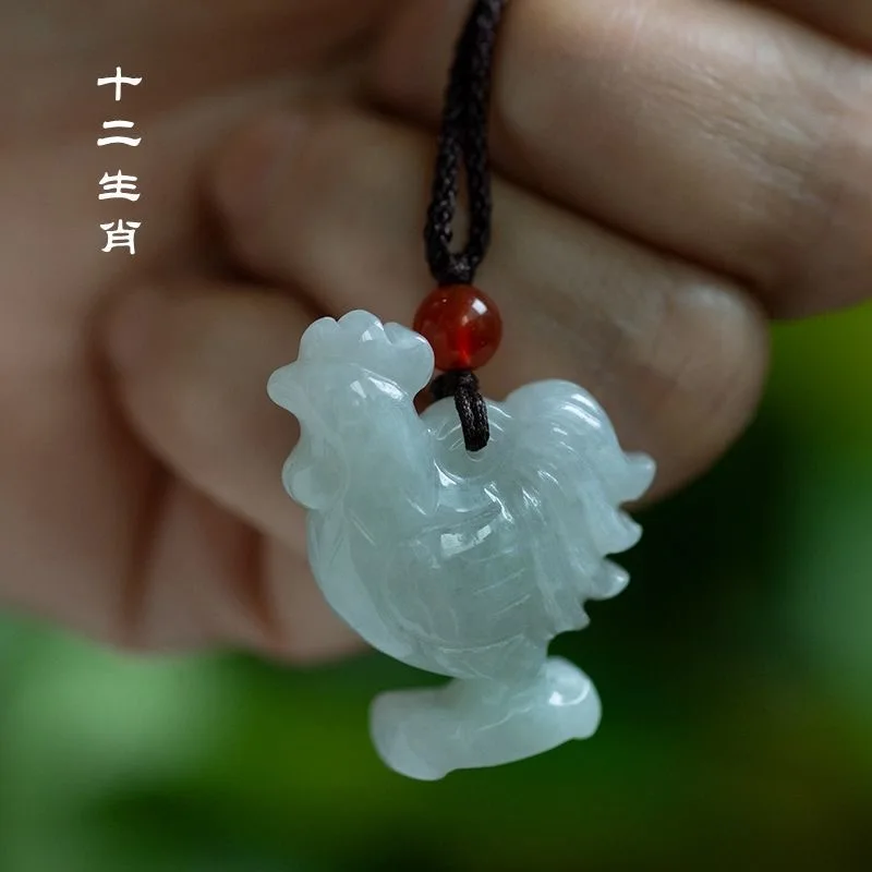 천연 에메랄드 중국 입체 십이지 펜던트 목걸이, 손으로 - Necklaces 리뷰 및 가격