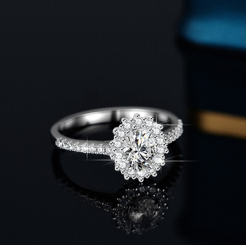 여성을 위한 에일리언 모이사나이트 반지, 18K 금에  - Moissanite Engagement Ring 1 Carat 리뷰 및 가격