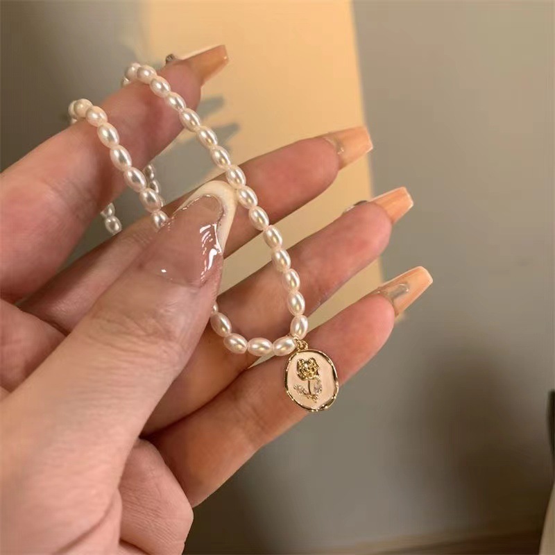 프랑스 빈티지 모조 바로크 진주 초커 빈티지 골드 컬러 - Pearl Choker Necklace Vintage 리뷰 및 가격